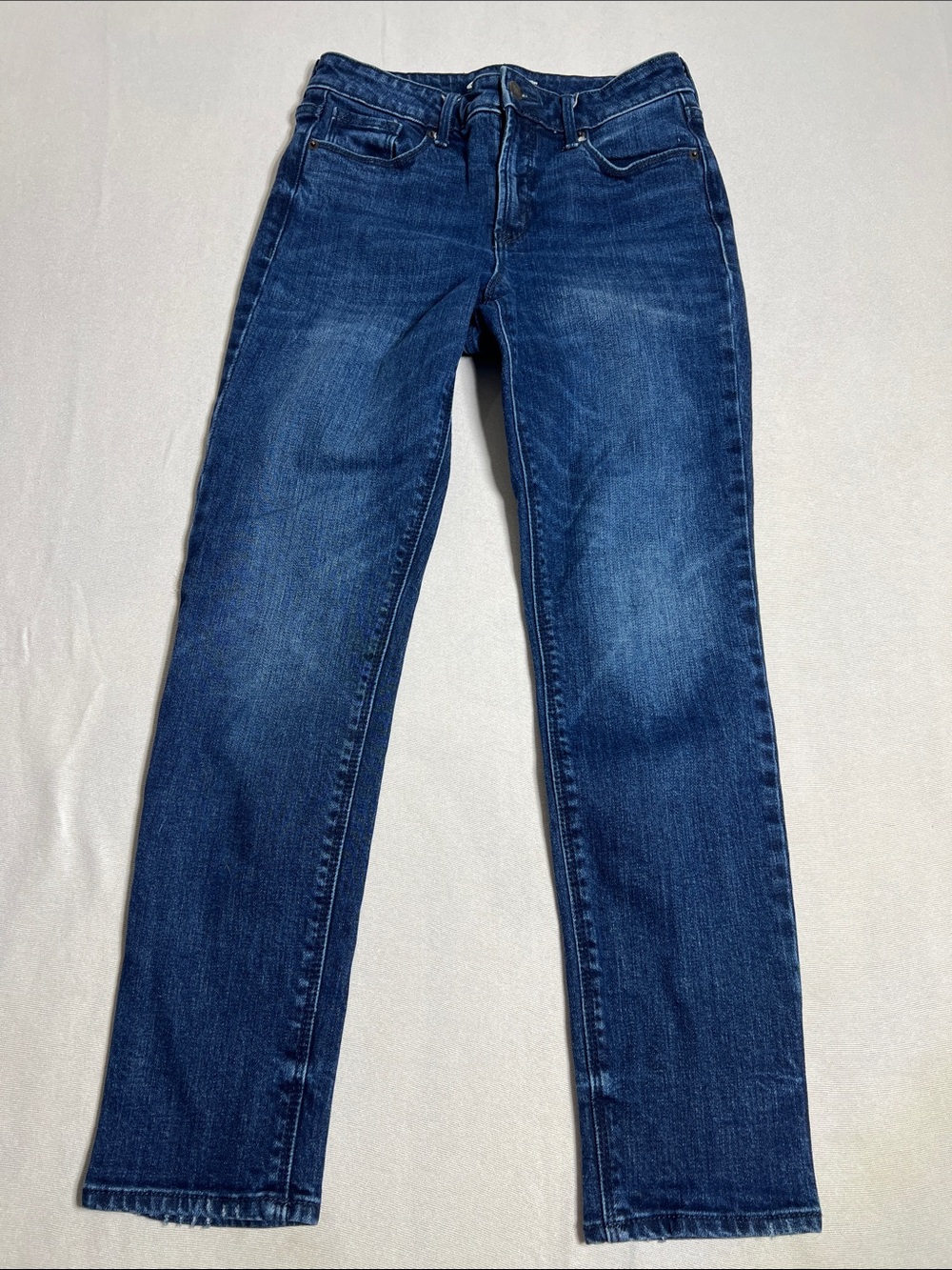 Old Navy Women's Straight Leg Jeans in Dark Blue Denim